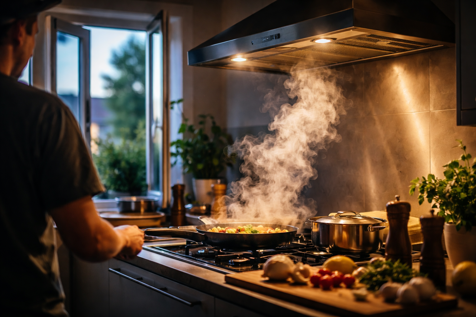 Hotte ou fenêtre ouverte : pourquoi votre cuisine pollue l'air de votre maison sans que vous le sachiez